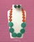 Conjunto Resina Turquesa