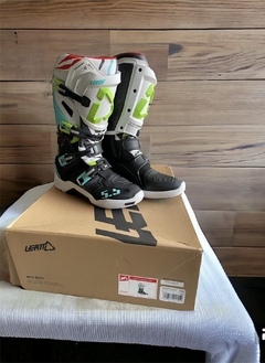BOTAS LEATT 5.5 FLEXLOCK BLANCO/ Verde - comprar online