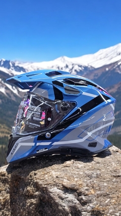 Casco Airoh commander 2 azul - comprar online