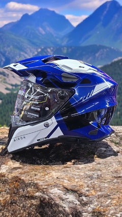 Casco Airoh commander 2 azul oscuro - comprar online