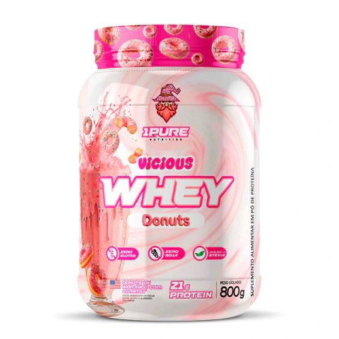 Vicious Whey 800g - DONUTS DE MORANGO