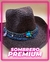 Sombrero Cowboy Rafia Piedras
