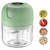 Imagem do Mini Processador Elétrico de Alimentos Portátil c/ 3 lâminas de Aço Inox USB
