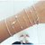 Kit Pulseira Folheada, Feminina Dourada, Bijuteria - PICKINGstore