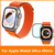 Apple Watch Pelicula NANO 3D Borda Preta, relógio inteligente, 49mm, 45mm, 41mm