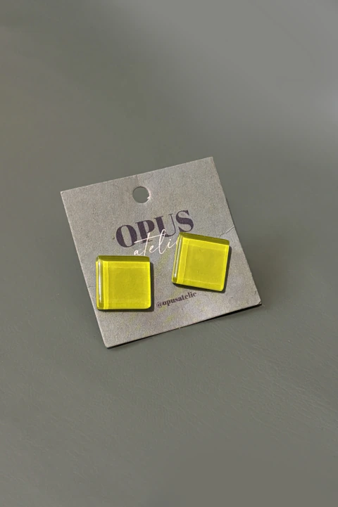 Brinco Little Brilho - Opus Ateliê