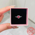 Nova 925 Sterling Silver Sparkling Coração Halo Pingente Collier Colar Red Hea-Bela Flor - comprar online