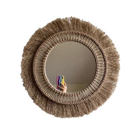 Espejo de yute