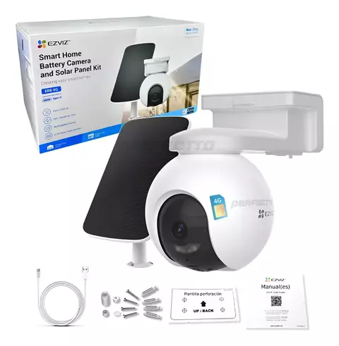CS-EB8/SP-R100 - CAMARA IP 3MP EZVIZ EB8 4G EXTERIOR+PANEL SOLAR