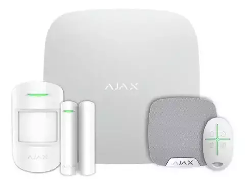 KIT-HUB4G W - Kit de Alarma AJAX 4G - SIN WIFI -HUB 4G + PIR + MAGNETICO + CONTROL + SIRENA INT BLANCO - comprar online