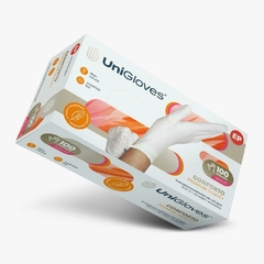 LUVA DE LÁTEX - SEM PÓ - CONFORTO LISA PREMIUM - EXTRA-PEQUENO - UNIGLOVES
