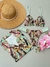 Biquíni Trança Verde com Folhagens - Glamour Boutique Moda Praia