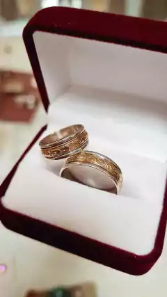Imagen de PROMO!! Combo Alianzas Plata y Oro Labaradas y Cintillo