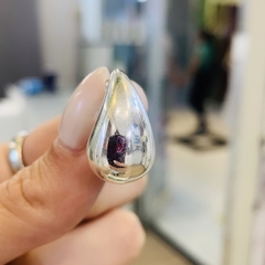 Aros Gota acero Blanco - comprar online