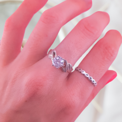 Anillo Cristal Central Tipo Ojo