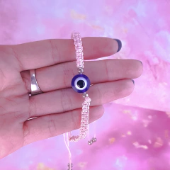 Pulsera en macrame Rosa en internet