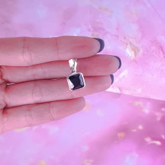 Dije Cubic Azul Cuadrado