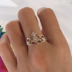 Anillo Corona con Cristales