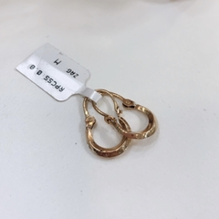 Aros Criollitas Mini 15mm- Oro rojo 18k - comprar online