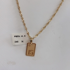 Conjunto Medalla 15 Años Oro 18k en internet