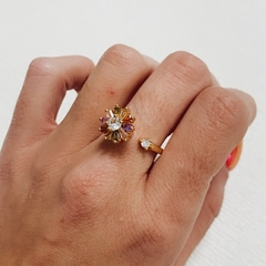 Anillo Flor Giratorio - Be Gloss Joyas