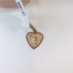 Dije Corazón Virgen Niña -Oro rojo 18k en internet