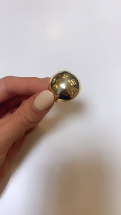 Anillo acero dorado - Be Gloss Joyas