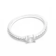 ✨Anillo Micro Pave con Cristal Central - Plata 925 ✨ - comprar online