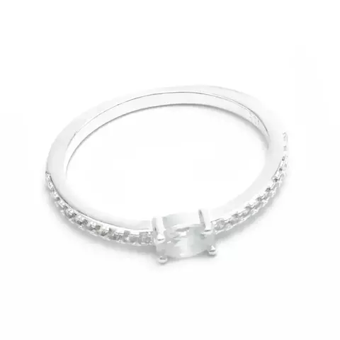 ✨Anillo Micro Pave con Cristal Central - Plata 925 ✨ - comprar online