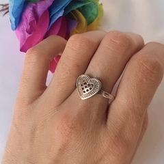 Anillo Corazón Labrado - comprar online