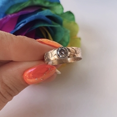 Anillo Cintó Cristal central