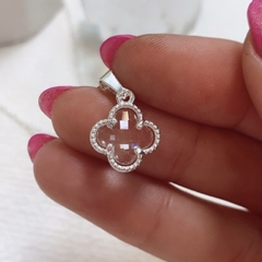 Conjunto Trébol Cristal - Be Gloss Joyas