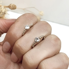 Aros Cubanos Cristal Corazón