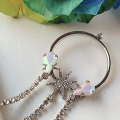 Aros Círculo con Stras - Be Gloss Joyas
