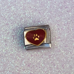 Charms - PI - Corazón Huellita Perro en internet