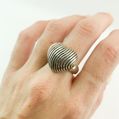 Anillo Corazon Lineas