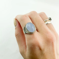 Anillo Hindu Piedra Celeste