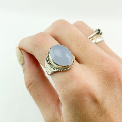 Anillo Hindu Piedra Celeste - comprar online