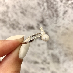 Anillo Perla de Cultivo y Baguete en internet
