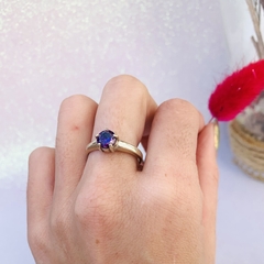 Anillo Piedra Violeta – Plata 925 - comprar online