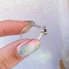 Anillo Piedra Violeta – Plata 925 - Be Gloss Joyas