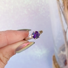 Anillo Piedra Violeta – Plata 925 - tienda online