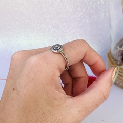 Anillo redondo con piedras - Plata 925 - comprar online