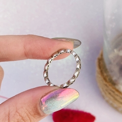 Anillo sin fin con cristales – Plata 925 en internet