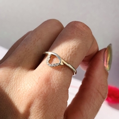 Anillo corazon calado - Plata 925