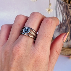 Anillo Especial Círculo Centro Negro – Acero quirúrgico en internet
