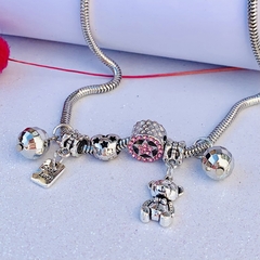 Collar Tipo Pandora con Charms - Be Gloss Joyas