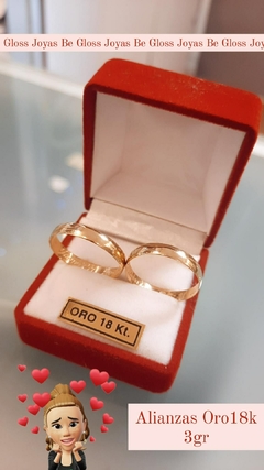 Alianzas Oro 18k 3gr Italianas - Be Gloss Joyas