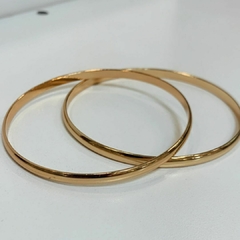 Esclava Acero Dorado - Be Gloss Joyas