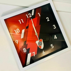 Reloj de Pared a Pilas River Plate Cuadrado - comprar online
